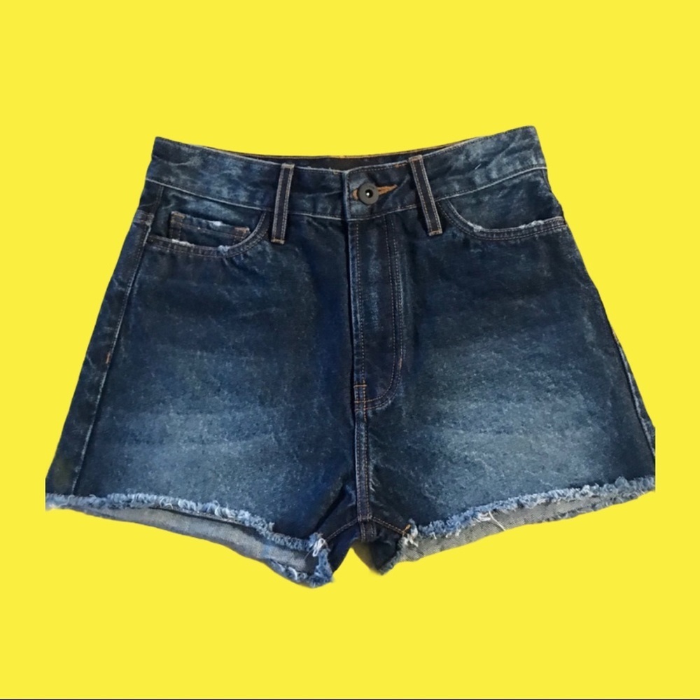 New John John high waisted denim cut off s…